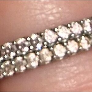 Elegant Sterling Silver and Pink CZ Eternity Rings